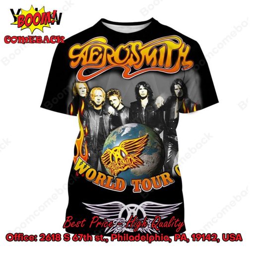 Aerosmith Rock Band World Tour 3d Printed T-shirt Hoodie