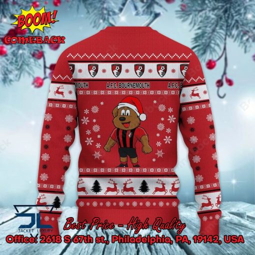 AFC Bournemouth Mascot Ugly Christmas Sweater