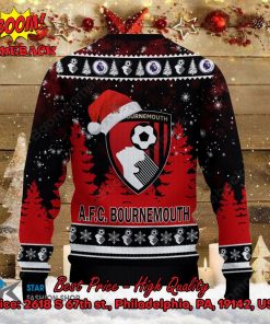 afc bournemouth santa hat ugly christmas sweater 3 YyF18