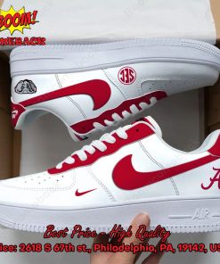 Alabama Crimson Tide NCAA Nike Air Force Sneakers