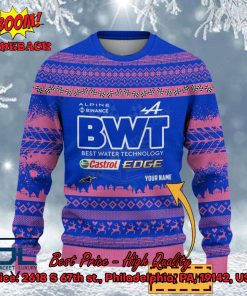alpine f1 team personalized name ugly christmas sweater 2 pagyk
