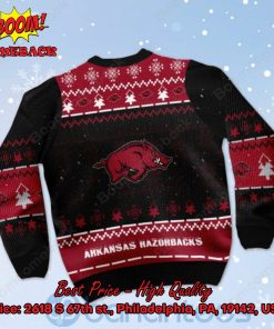 arkansas razorbacks snoopy dabbing ugly christmas sweater 3 hDFIl