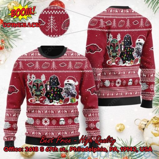 Arkansas Razorbacks Star Wars Ugly Christmas Sweater