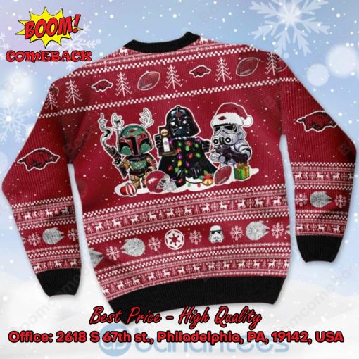 Arkansas Razorbacks Star Wars Ugly Christmas Sweater