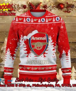Arsenal Santa Hat Ugly Christmas Sweater