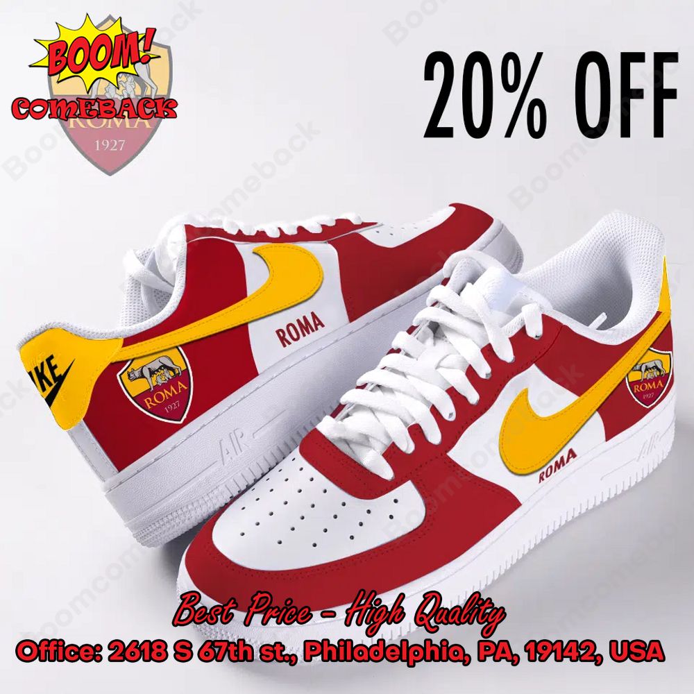 AS Roma Luxury Nike Air Force Sneakers