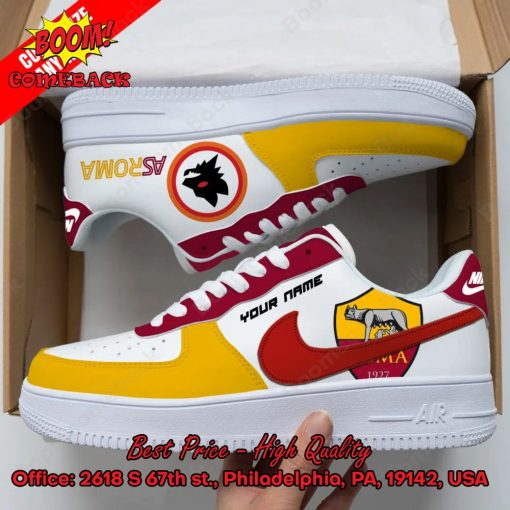 AS Roma Personalized Name Nike Air Force Sneakers