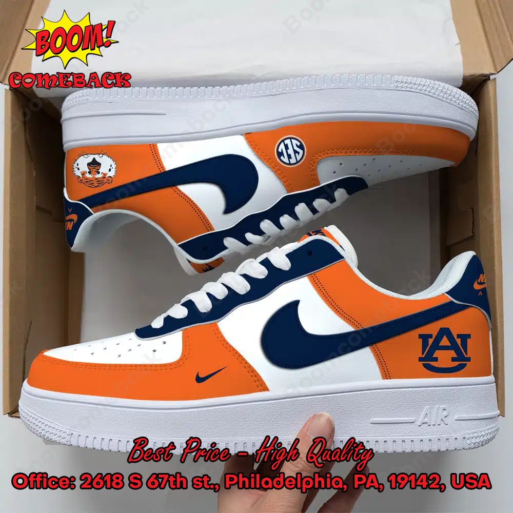 Auburn Tigers NCAA Nike Air Force Sneakers