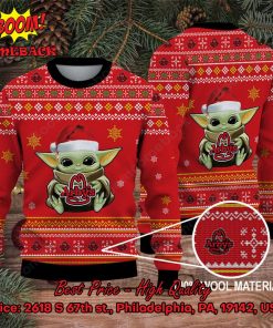 Baby Yoda Hug Arby’s Logo Ugly Christmas Sweater