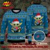 Baby Yoda Hug Dunkin’ Donuts Logo Ugly Christmas Sweater