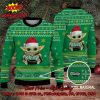 Baby Yoda Hug Papa John’s Pizza Logo Ugly Christmas Sweater