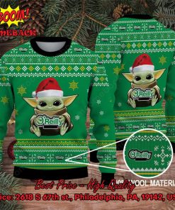 Baby Yoda Hug O’Reilly Auto Parts Logo Ugly Christmas Sweater