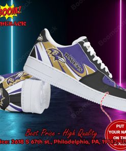 Baltimore Ravens Personalized Name Style 3 Air Force 1 Shoes