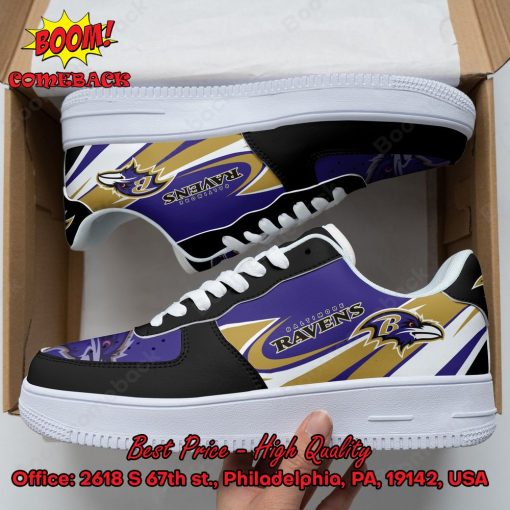 Baltimore Ravens Personalized Name Style 3 Air Force 1 Shoes
