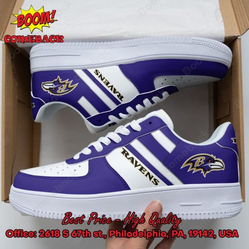 Baltimore Ravens Style 3 Air Force 1 Shoes