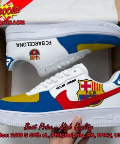 Barcelona Personalized Name Nike Air Force Sneakers