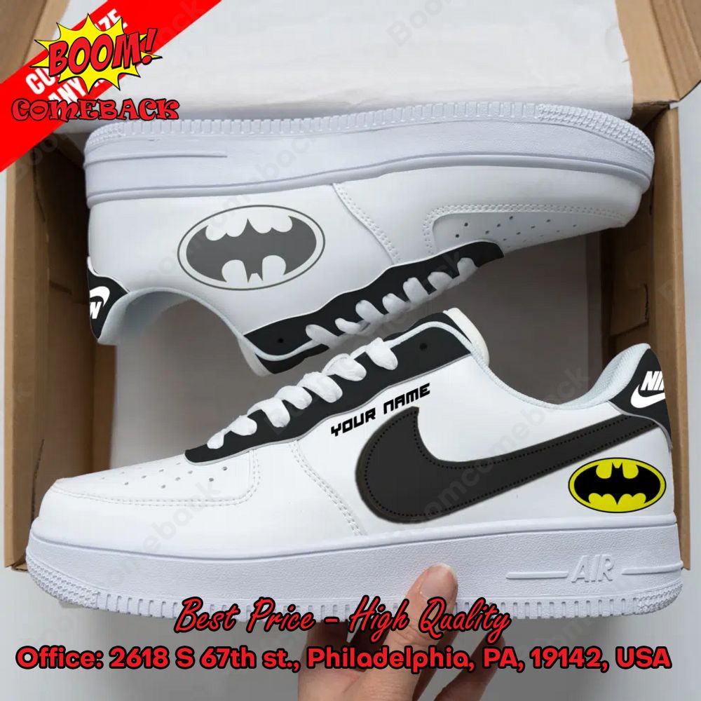 Batman Personalized Name Nike Air Force Sneakers