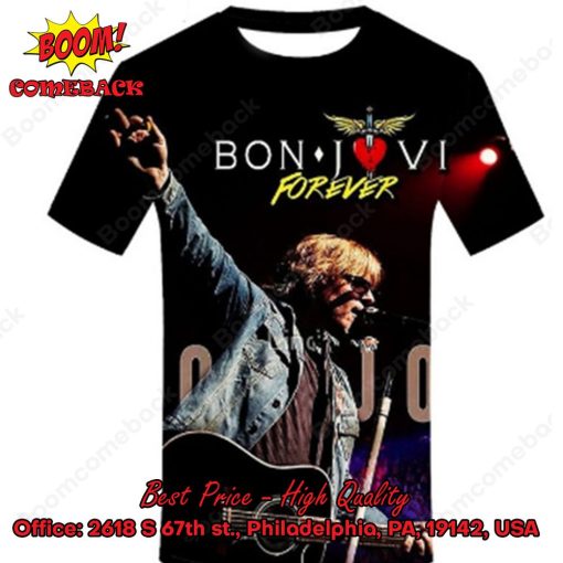 Bon Jovi Hard Rock Band Forever 3d Printed T-shirt Hoodie