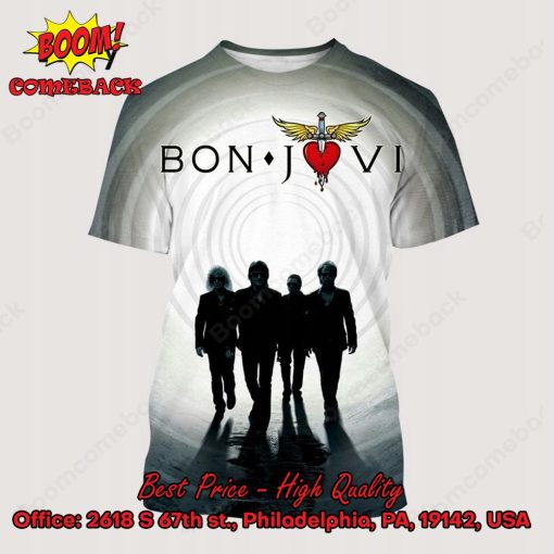 Bon Jovi Hard Rock Band Simple Design 3d Printed T-shirt Hoodie