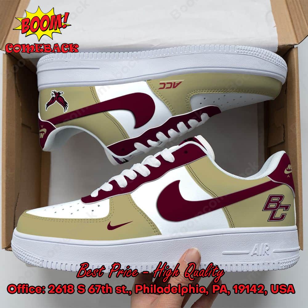 Boston College Eagles NCAA Nike Air Force Sneakers