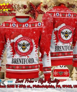 Brentford Santa Hat Ugly Christmas Sweater