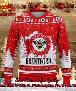 Brentford Santa Hat Ugly Christmas Sweater