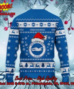 brighton hove albion logo santa hat ugly christmas sweater 3 5WY2Q