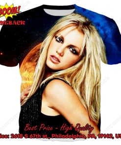 Britney Spears Black 3d Printed T-shirt Hoodie