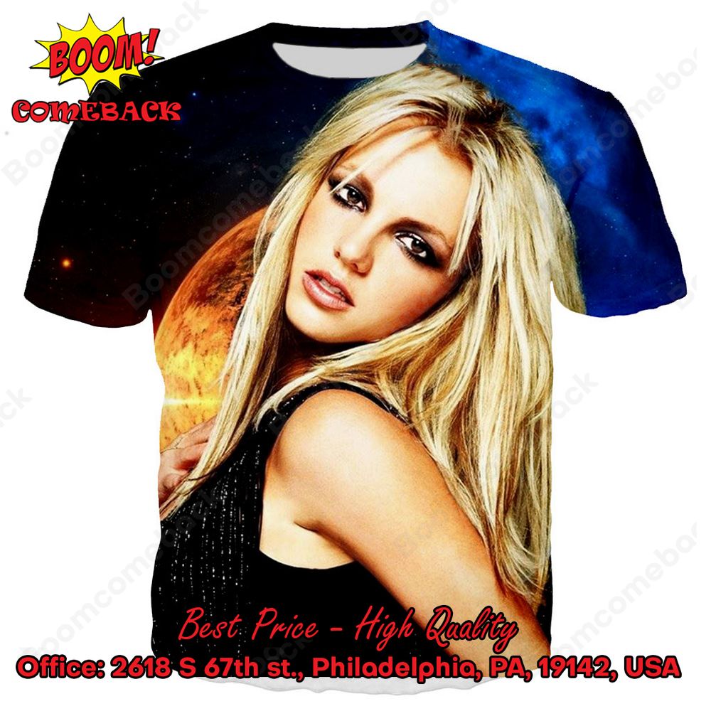 Britney Spears Black 3d Printed T-shirt Hoodie