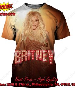 Britney Spears Brown 3d Printed T-shirt Hoodie