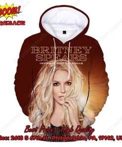 Britney Spears Official 2019 Calendar 3d Printed Hoodie