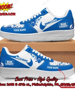 Bud Light Personalized Name Style 2 Nike Air Force Sneakers