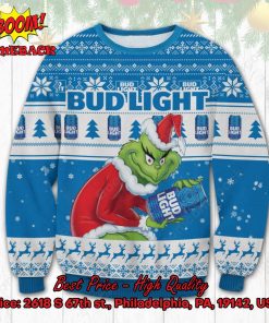 Bud Light Sneaky Grinch Ugly Christmas Sweater