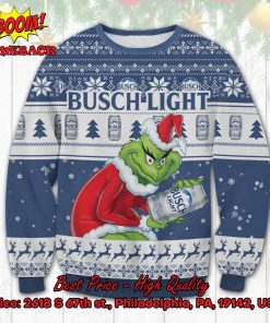 Busch Light Sneaky Grinch Ugly Christmas Sweater