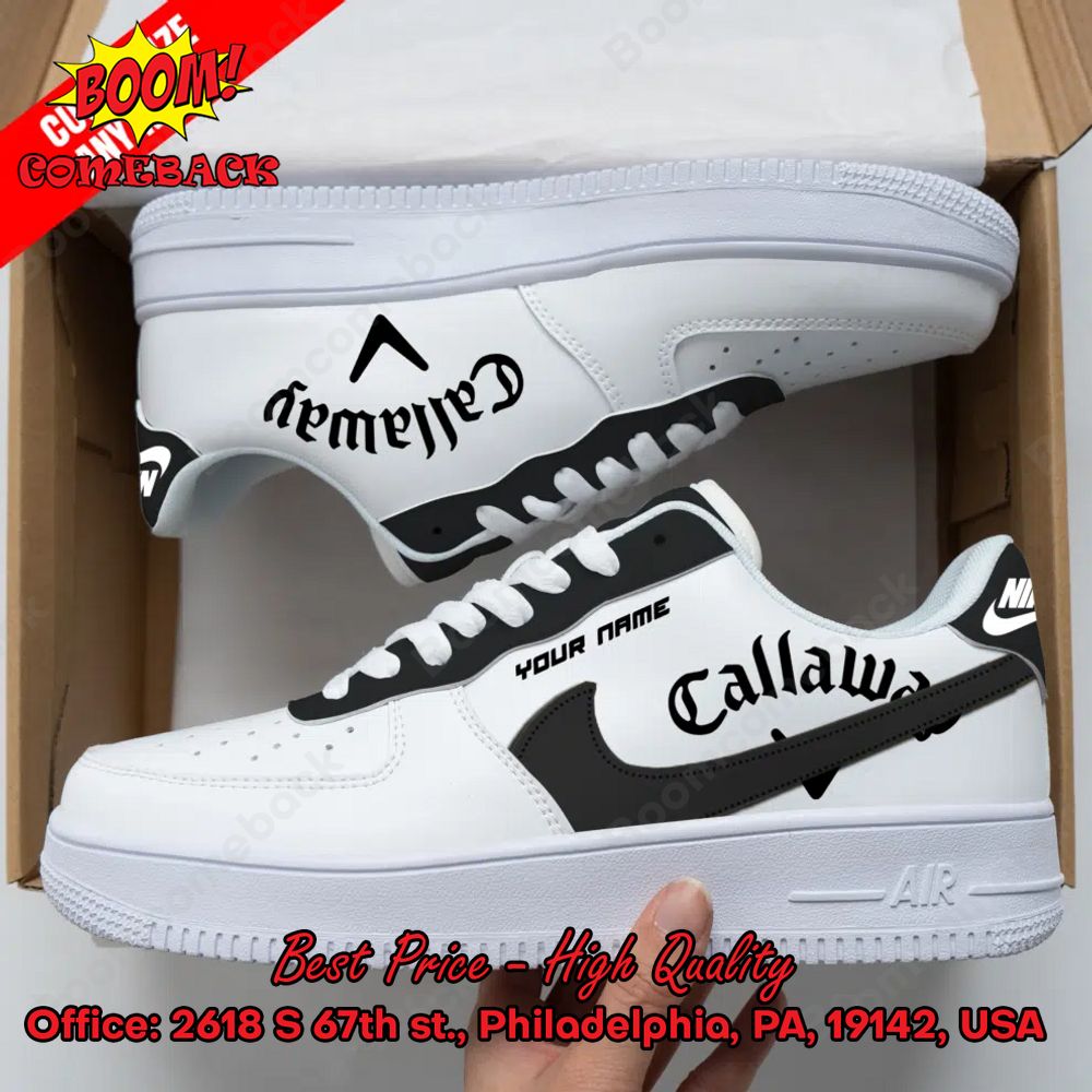 Callaway Personalized Name Nike Air Force Sneakers