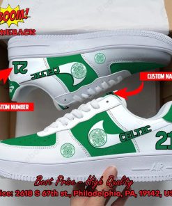 Celtic F.C. Personalized Name And Number Nike Air Force Sneakers
