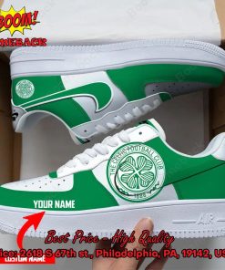 Celtic F.C. Personalized Name Nike Air Force Sneakers