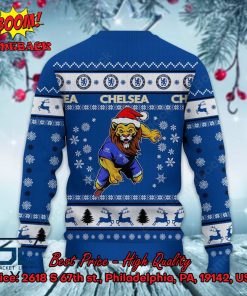 chelsea mascot ugly christmas sweater 3 8VPOR