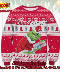 Coors Light Sneaky Grinch Ugly Christmas Sweater