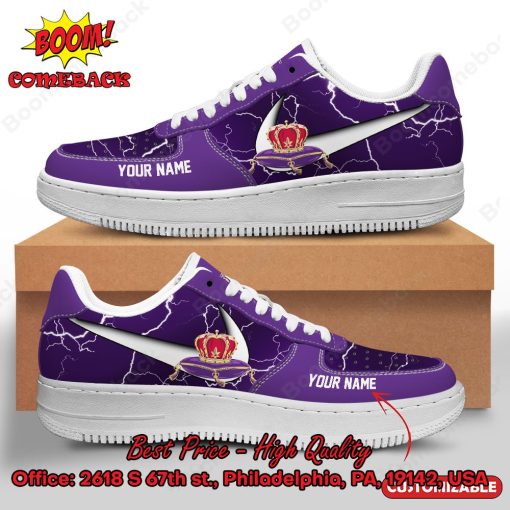 Crown Royal Lightning Personalized Name Nike Air Force Sneakers