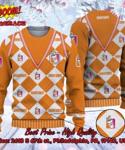 Dunkin’ Donuts Chessboard Ugly Christmas Sweater