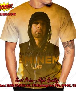 Eminem Happy Birthday 3d Printed T-shirt Hoodie