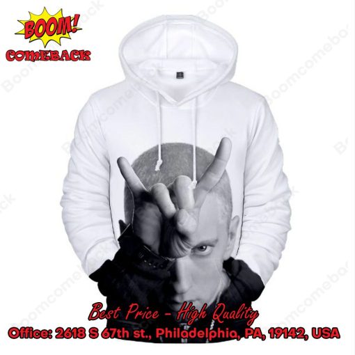 Eminem Rock Handsign 3d Printed Hoodie