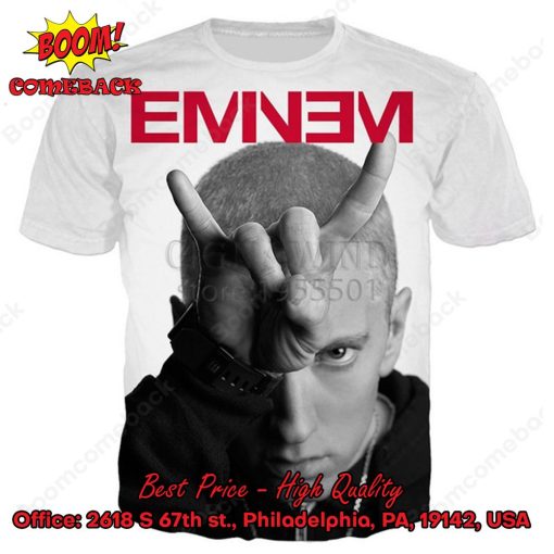 Eminem Rock Handsign 3d Printed T-shirt Hoodie