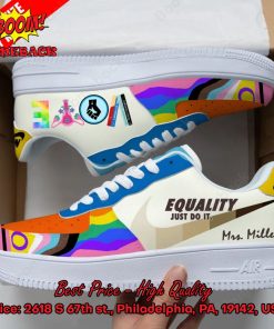 Equality Just Do It Vote Personalized Name Nike Air Force Sneakers