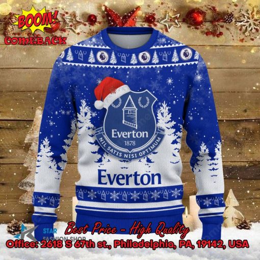 Everton Santa Hat Ugly Christmas Sweater