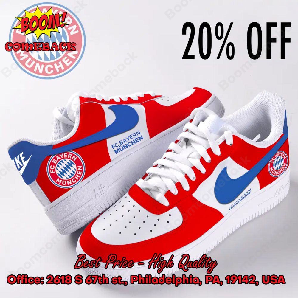 FC Bayern Munchen Luxury Nike Air Force Sneakers