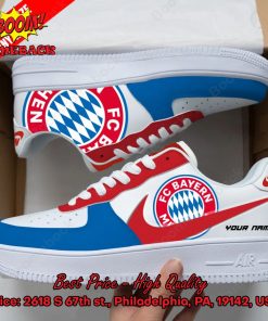 FC Bayern Munchen Personalized Name Nike Air Force Sneakers