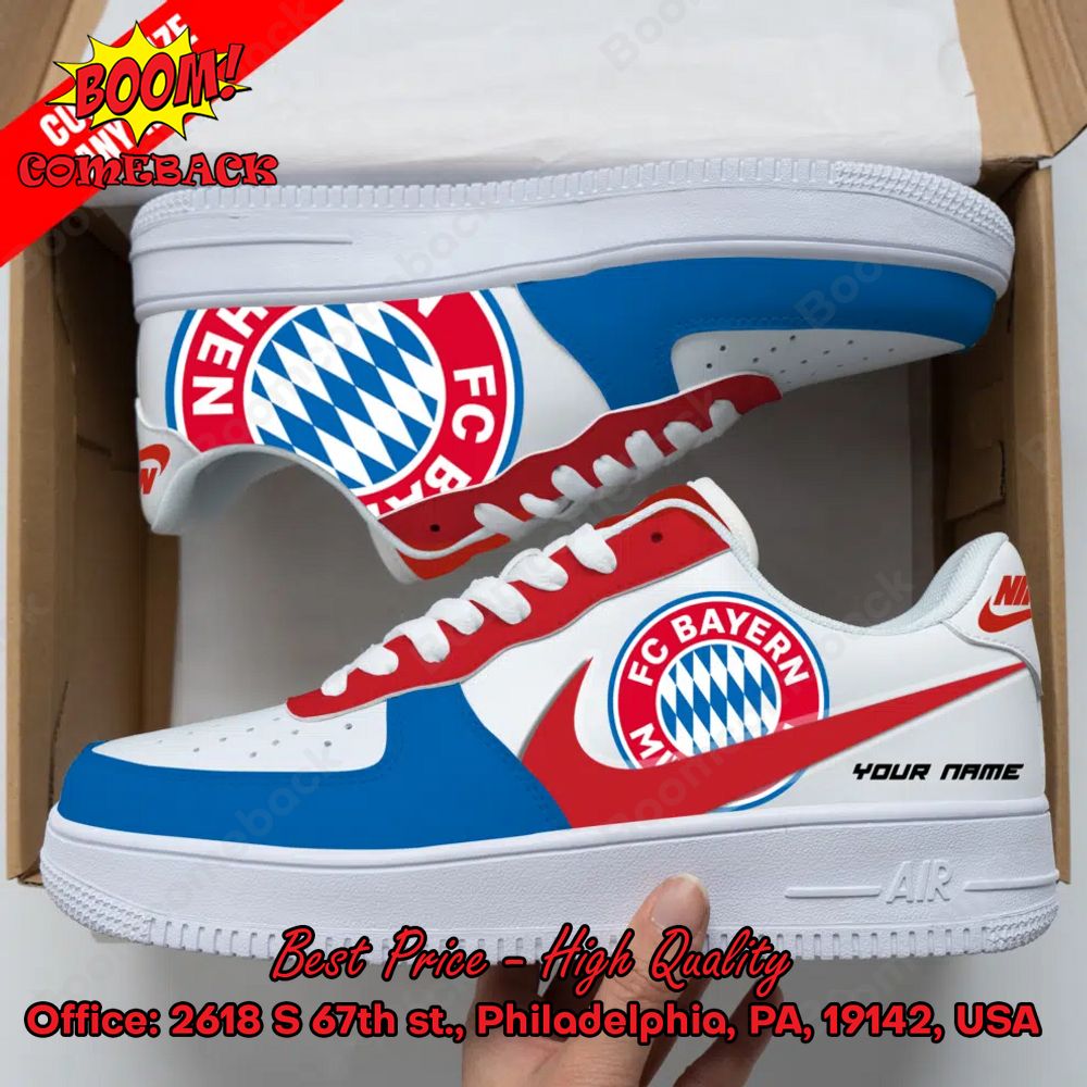 fc bayern munchen personalized name nike air force sneakers 1 hsJBr