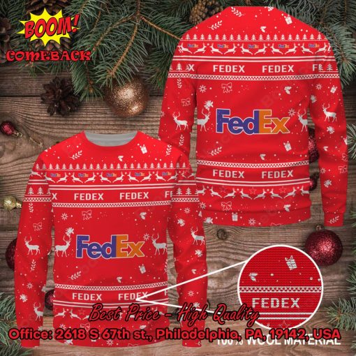 FedEx Reindeer Ugly Christmas Sweater
